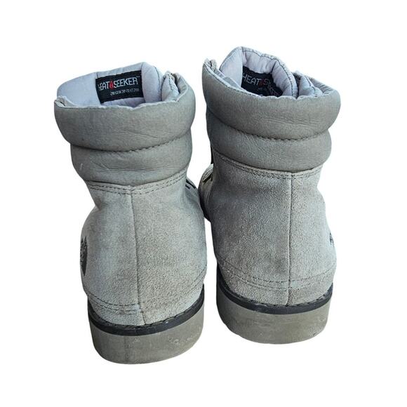 The North Face Heat Seeker Suede Lace Up Winter Boots Grey Size 7 - Picture 4 of 6